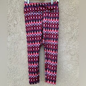NWOT Free People FP Movement Ashford Lose Control Checkered Capri Leggings